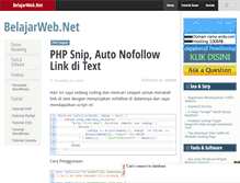 Tablet Screenshot of belajarweb.net